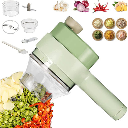 4 in 1 Portable Electric Vegetable Cutter Set